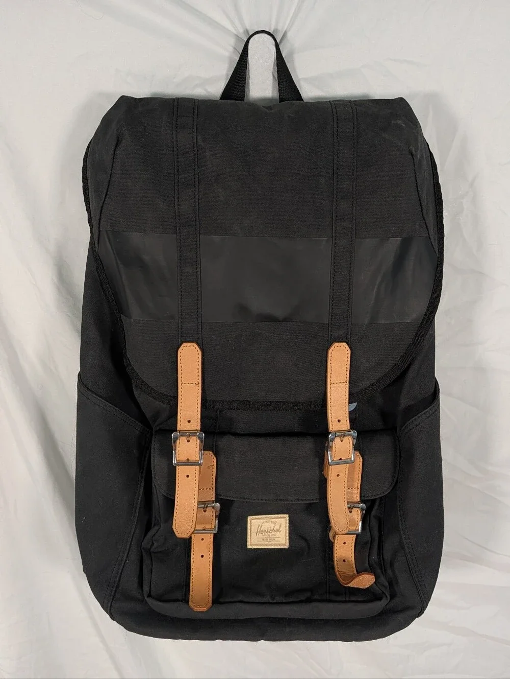 Herschel Supply Company Black Backpack with Brown Straps
